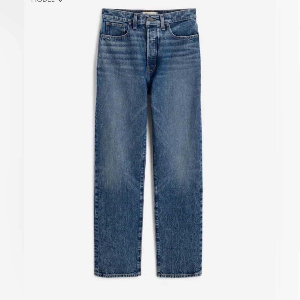 Madewell The '90s Straight Crop Jean in Concho Wash